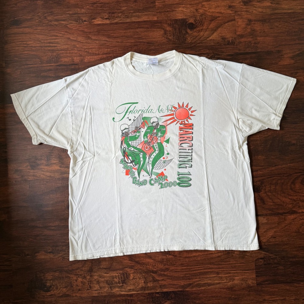 Vintage HBCU FAMU Marching Band‎ Summer Band Camp 2000 T-Shirt XXL